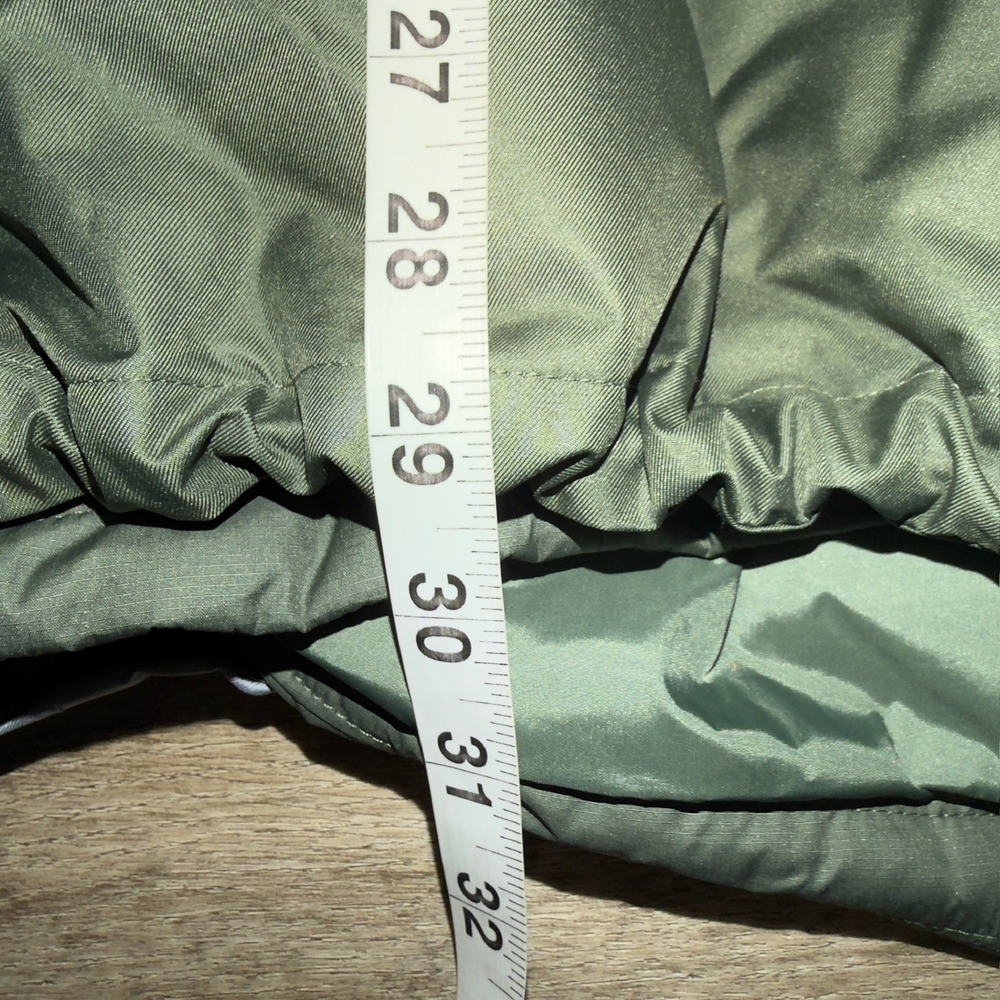 The North Face Mens NF0A3RSX Hooded Windbreaker Jacket Olive Green Grey XL - Picture 4 of 9